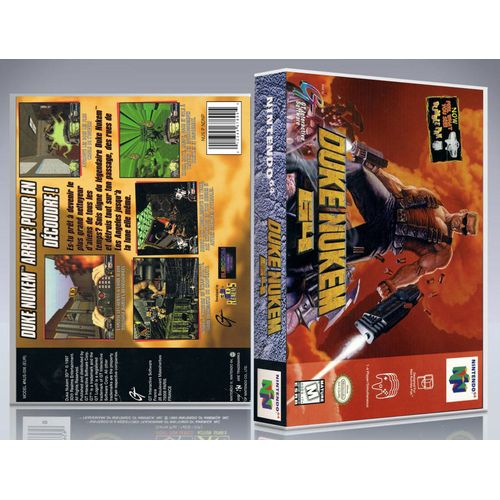 Boitier Du Jeu " Duke Nukem 64 ", Nintendo 64, Français. Hd. Sans Le Jeu.
