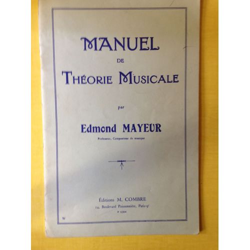 Manuel De Théorie Musicale