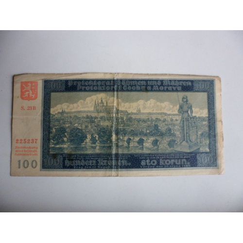 Bohéme-Moravie (Protectorat ) 100 Korun 1940    Rare !