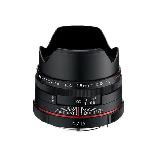 Objectif Pentax HD DA - Fonction Grand angle - 15 mm - f/4.0 ED AL Limited - Pentax K - pour Pentax K10, K100, K110, K20, K200, K-3, K-30, K-5, K-50, K-500, K-7, K-m, K-r, K-x