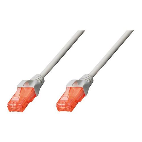 DIGITUS Professional Premium - Cordon de raccordement - RJ-45 (M) pour RJ-45 (M) - 10 m - UTP - CAT 6 - moulé, sans crochet - gris