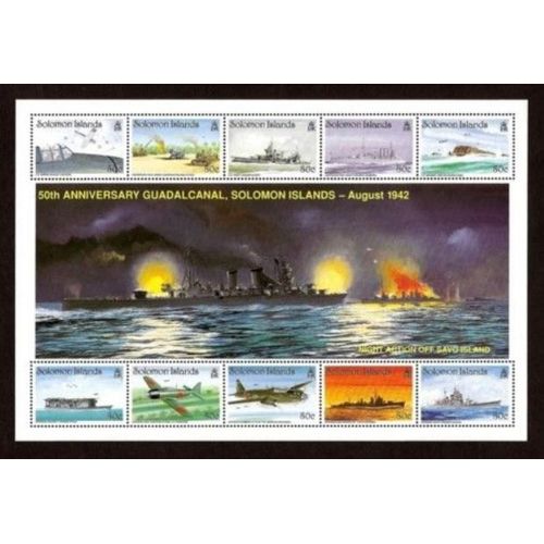 Solomon Islandes - 1992 - Ww Ii - Guadalcanal Guerre