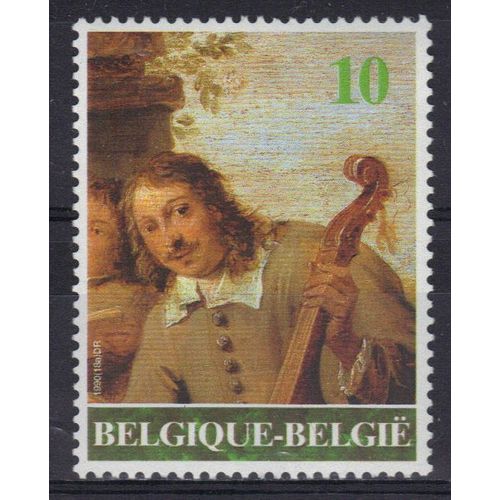 Belgique 1990 : Tableau De David Ténier 2, Le Jeune (1610-1690) : Autoportrait - Timbre Neuf **