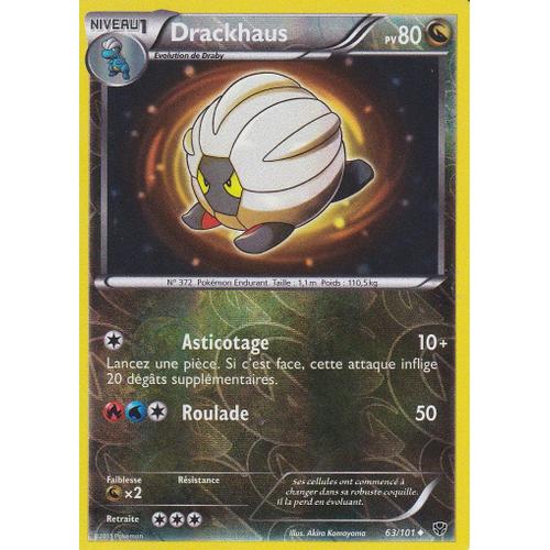 Carte Pokemon - Drackhaus - 63/101 - Reverse - Explosion Plasma -