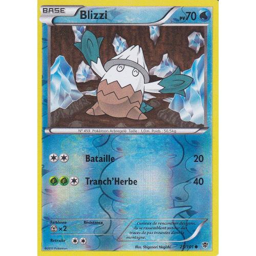 Carte Pokemon - Blizzi - 25/101 - Reverse - Explosion Plasma -
