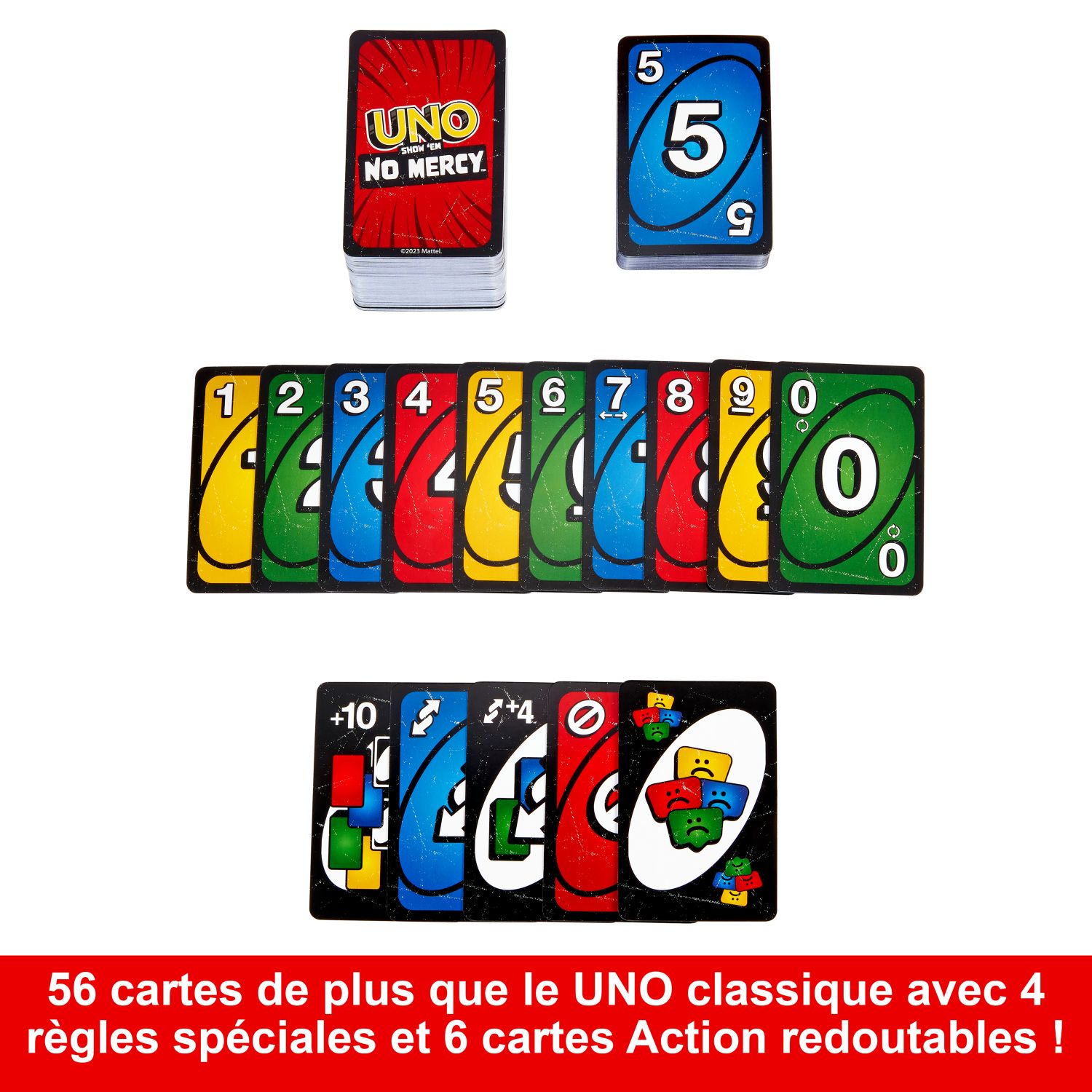 Mattel Games - Uno No Mercy - Jeu De Cartes Famille - 7 Ans Et + - 3