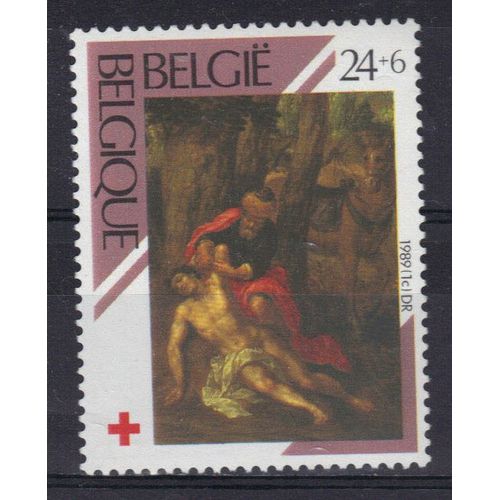 Belgique 1989 : Croix-Rouge Belge : "Le Bon Samaritain" De Denis Van Asloot  - Timbre Neuf **