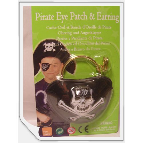 Cache Oeil Et Boucle D'oreille De Pirate