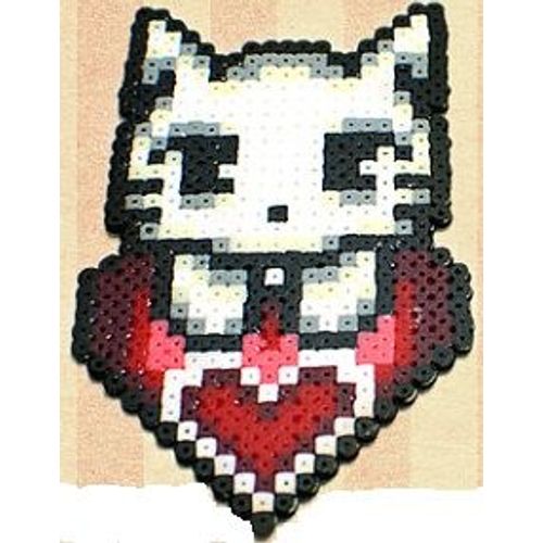 Chat Coeur Saint Valentin Perler/Hama