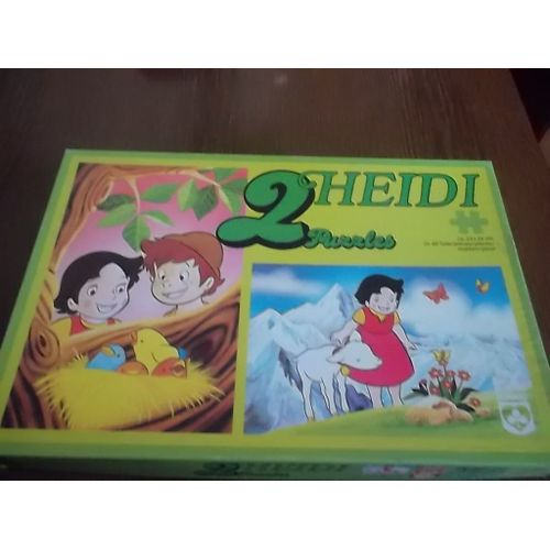 2 Puzzle Heidi 1977 - 23x24cm 2x48 Pieces