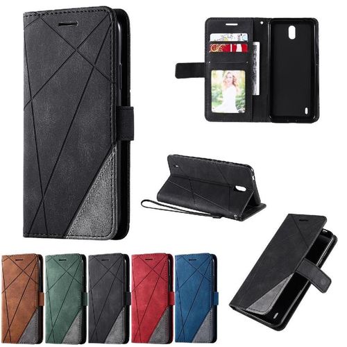 Étui Pour Nokia 1.3 Magnétique Antichoc Porte-Cartes Kickstand Cuir Pu Portefeuille Flip Folio - Noir