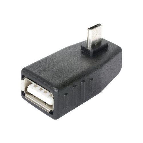 Delock - Adaptateur USB - USB (F) pour Micro-USB de type B (M) - USB 2.0 OTG - connecteur à 90°