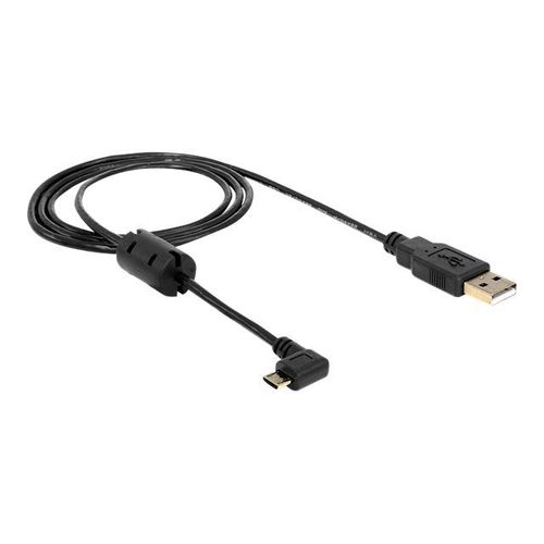 Delock - Câble USB - USB (M) pour Micro-USB de type B (M) - USB 2.0 - 1 m - connecteur à 90°