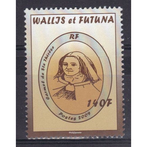 Wallis Et Futuna 2009 : Carmel De Sainte-Thérèse À Wallis : Portrait De Sainte-Thérèse (1873-1897) En Médaillon - Timbre 140 F. Neuf ** Cote 4,80 ¿