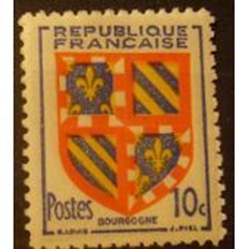 Timbre Blason De Bourgogne Neuf