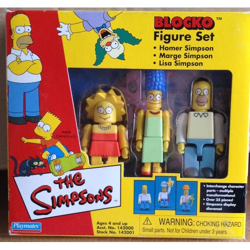 Les Simpsons - Blocko Figure Set - Homer / Lisa / Marge