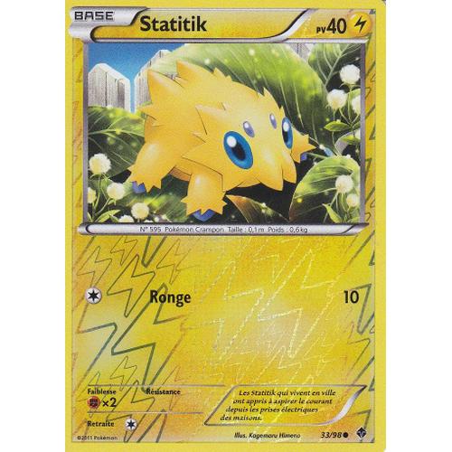 Carte Pokemon - Statitik - 33/98 - Reverse - Pouvoirs Emergents -