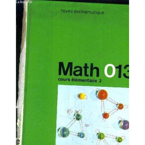 Math 013 L'eveil Mathematique Cours Elementaire 2.