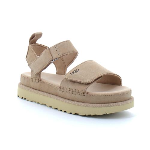 Ugg Sandales Goldenstar En Cuir Beige