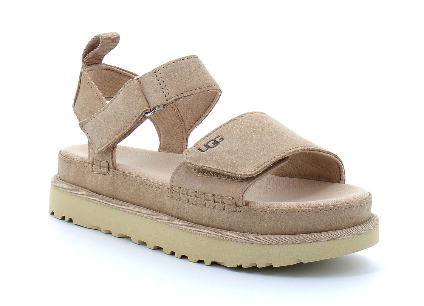 Ugg Sandales Goldenstar En Cuir Beige