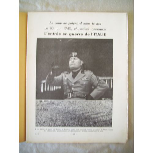 N°27 / Panorama De La Guerre 1939-1945 / L'entree En Guerre De L'italie