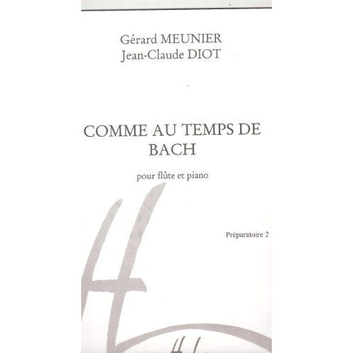 Comme Au Temps De Bach Flûte Et Piano