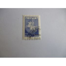 Timbre "Belarus :Blason Chevalier 1992 (Bleu Foncé).