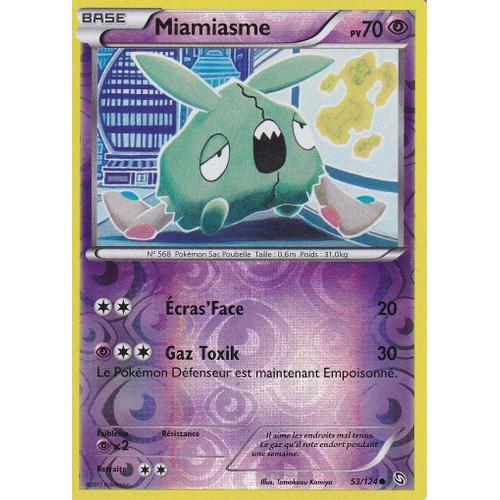 Carte Pokemon - Miamiasme - 53/124 - Reverse - Dragons Exaltes -