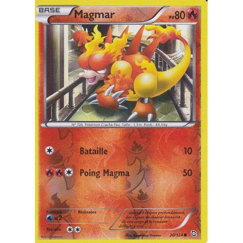 Carte Pokemon - Magmar - 20/124 - Reverse - Dragons Exaltes -