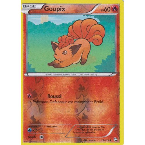 Carte Pokemon - Goupix - 18/124 - Reverse - Dragons Exaltes -