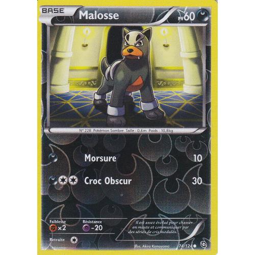 Carte Pokemon - Malosse - 74/124 - Reverse - Dragons Exaltes -