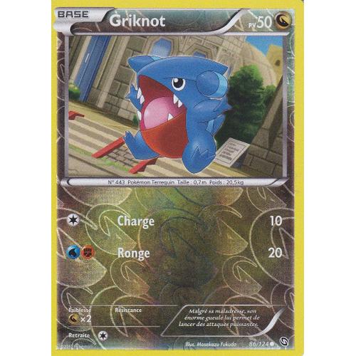 Carte Pokemon - Griknot - 86/124 - Reverse - Dragons Exaltes -