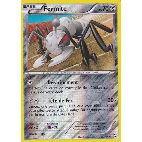 Carte Pokemon - Fermite - 83/124 - Reverse - Dragons Exaltes -