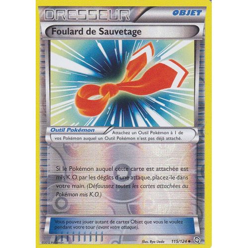 Carte Pokemon - Dresseur - Foulard De Sauvetage - 115/124 - Reverse - Dragons Exaltes -