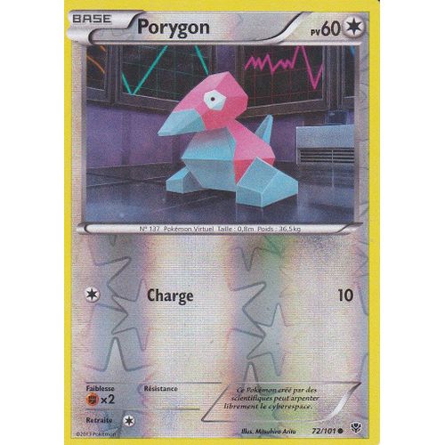 Carte Pokemon - Porygon - 72/101 - Reverse - Explosion Plasma -