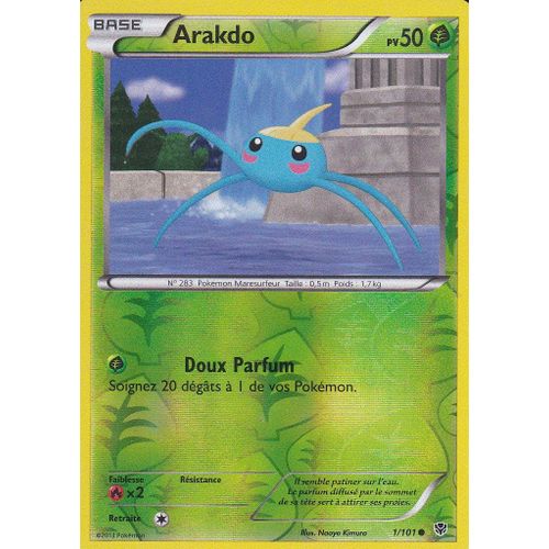 Carte Pokemon - Arakdo - 1/101 - Reverse - Explosion Plasma -