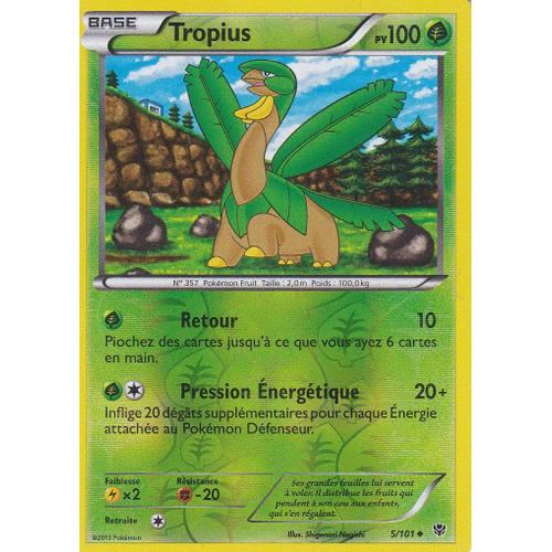 Carte Pokemon - Tropius - 5/101 - Reverse - Explosion Plasma -