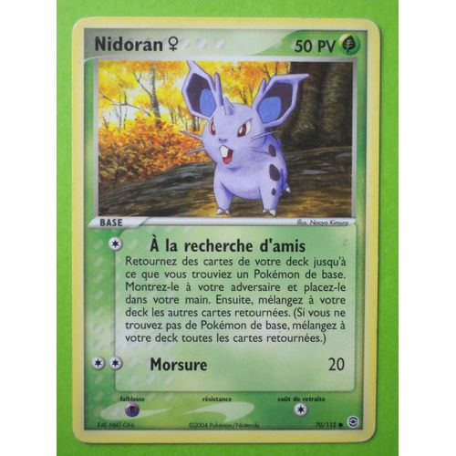 Nidoran  - Rouge Feu / Vert Feuille - 70/112 - Vf - 50 Pv