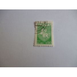 Timbre " Belarus :Blason Chevalier 1992 (Vert).