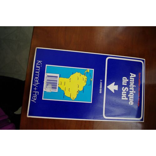 Amerique Du Sud 1/8.000.000 Carte Politique