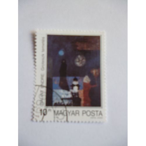 Timbre "Magyar Posta 1985 Balint Endre Peintre."