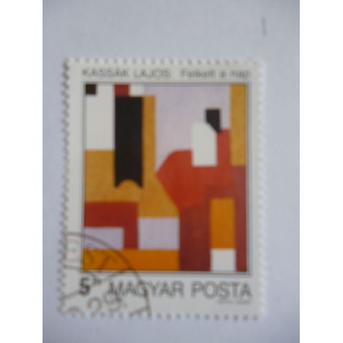 Timbre "Magyar Posta :1985 Kassak Lajos Peintre".