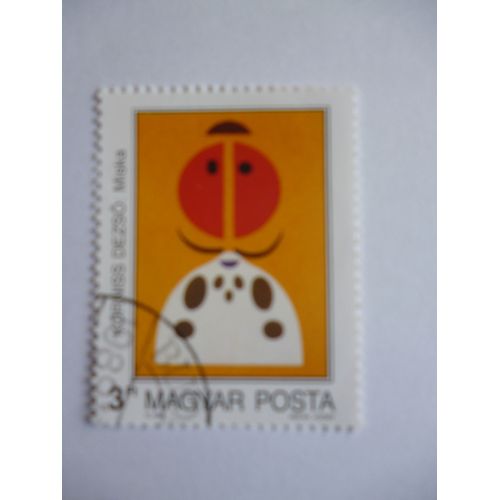 Timbre "Magyar Posta 1985 Kornisis Dezso Peintre."