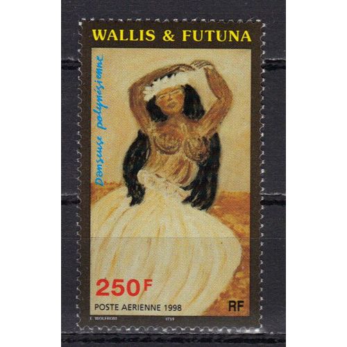 Wallis Et Futuna 1998 Poste Aerienne : Danseuse Polynésienne - Timbre 250 F. Neuf ** Cote 6,70 ¿