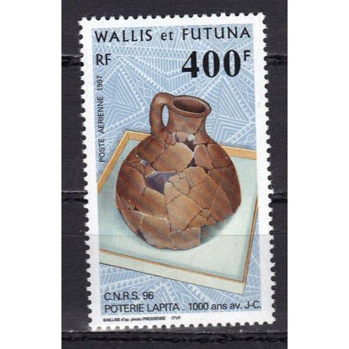 Wallis Et Futuna 1997 Poste Aerienne : C.N.R.S. 96 (Centre National De La Recherche Scientifique) : Poterie - Timbre 400 F. Neuf ** Cote 10 ¿