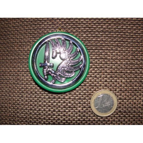 Insigne De Béret Parachutiste Légion 2°Rep Avec Son Macaron Vert