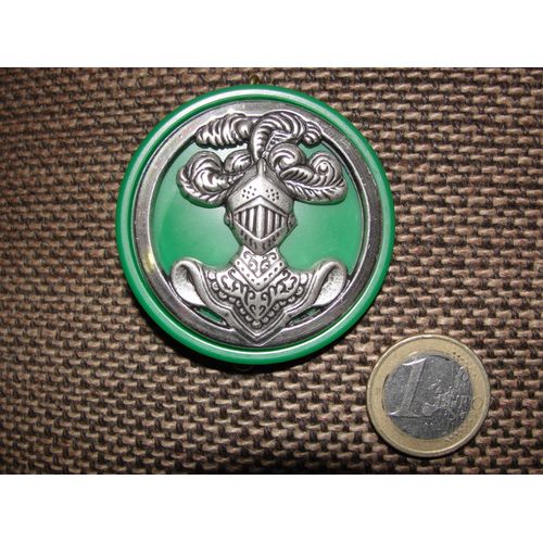 Insigne De Béret Cavalerie Avec Son Macaron Vert