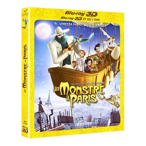 Un Monstre À Paris - Combo Blu-Ray 3d + Blu-Ray + Dvd