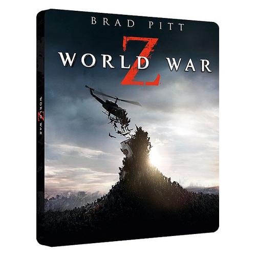 World War Z - Combo Blu-Ray 3d + Blu-Ray + Dvd - Version Longue Inédite - Édition Boîtier Steelbook