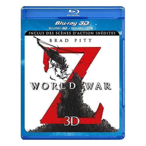 World War Z - Combo Blu-Ray 3d + Blu-Ray + Dvd - Version Longue Inédite